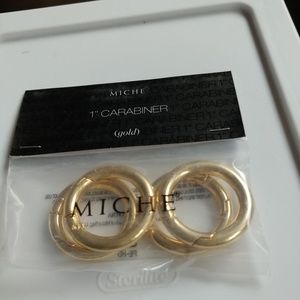 Miche 1 inch Gold Carabenirs. (4) New